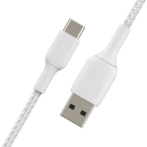 BELKIN KABEL USB C-A OPLOT 3M, BIAŁY BELKIN KABEL USB C-A OPLOT 3M, BIAŁY