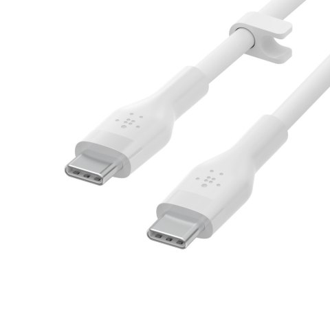 BELKIN KABEL USB-C - USB-C 2.0 SILICONE 2M BIAŁY BELKIN KABEL USB-C - USB-C 2.0 SILICONE 2M BIAŁY