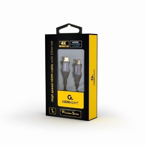 Kabel GEMBIRD Seria Premium CCBP-HDMI-1M (HDMI M - HDMI M; 1m; kolor czarny) Kabel GEMBIRD Seria Premium CCBP-HDMI-1M (HDMI M - HDMI M; 1m; kolor czarny)