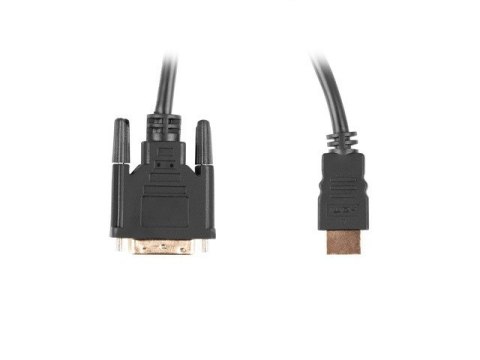 Kabel Lanberg CA-HDDV-20CU-0018-BK (HDMI M - DVI-D (24+1) M; 1,8m; kolor czarny) Kabel Lanberg CA-HDDV-20CU-0018-BK (HDMI M - DVI-D (24+1) M; 1,8m; kolor czarny)
