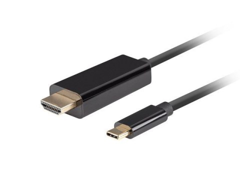 LANBERG KABEL USB-C(M)->HDMI(M) 0.5M 4K 60HZ CZARNY CA-CMHD-10CU-0005-BK LANBERG KABEL USB-C(M)->HDMI(M) 0.5M 4K 60HZ CZARNY CA-CMHD-10CU-0005-BK