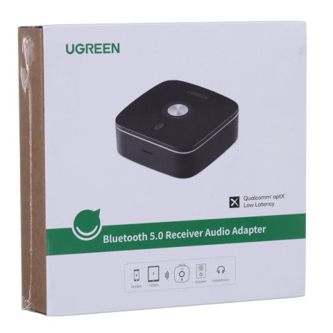 UGREEN ADAPTER ODBIORNIK BLUETOOTH 5.0 2XRCA JACK 3,5MM, APTX CZARNY UGREEN ADAPTER ODBIORNIK BLUETOOTH 5.0 2XRCA JACK 3,5MM, APTX CZARNY