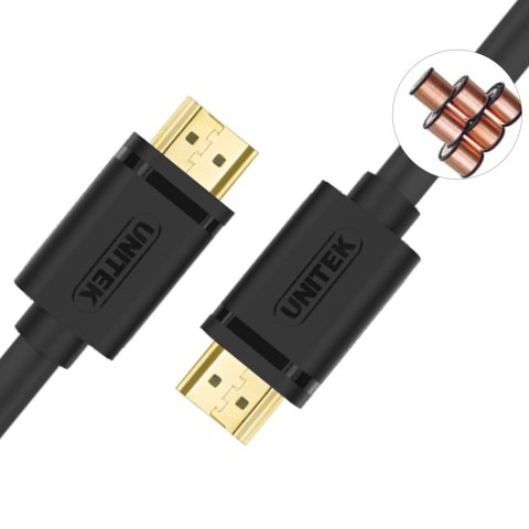 UNITEK KABEL HDMI BASIC V2.0 GOLD 2M, Y-C138M UNITEK KABEL HDMI BASIC V2.0 GOLD 2M, Y-C138M