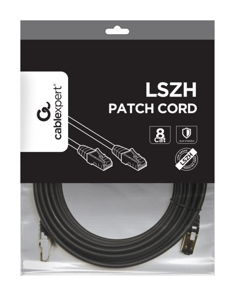 GEMBIRD PATCHCORD S/FTP RJ45 KAT.8 LSZH 10M CZARNY GEMBIRD PATCHCORD S/FTP RJ45 KAT.8 LSZH 10M CZARNY