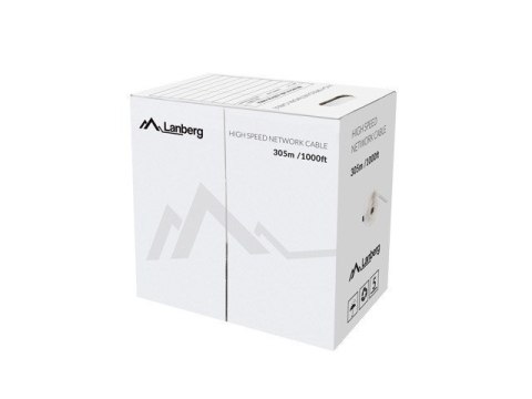 Kabel sieciowy Lanberg LCU6-12CU-0305-S (UTP; 305m; kat. 6; kolor szary) Kabel sieciowy Lanberg LCU6-12CU-0305-S (UTP; 305m; kat. 6; kolor szary)