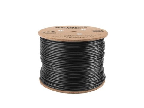 Kabel sieciowy zewnętrzne Lanberg LCU6-21CU-0305-BK (UTP; 305m; kat. 6; kolor czarny) Kabel sieciowy zewnętrzne Lanberg LCU6-21CU-0305-BK (UTP; 305m; kat. 6; kolor czarny)