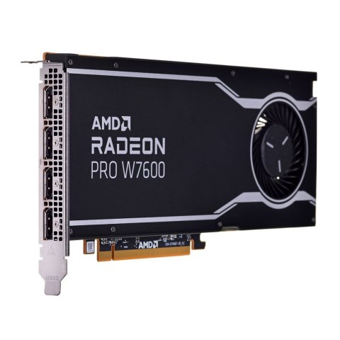 Karta graficzna AMD Radeon Pro W7600 8GB GDDR6, 4x DisplayPort 2.1, 130W, PCI Gen4 x8 Karta graficzna AMD Radeon Pro W7600 8GB GDDR6, 4x DisplayPort 2.1, 130W, PCI Gen4 x8