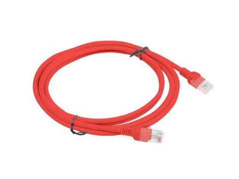 Patchcord UTP Lanberg PCU5-10CC-0200-R (RJ45 - RJ45 ; 2m; UTP; kat. 5e; kolor czerwony) Patchcord UTP Lanberg PCU5-10CC-0200-R (RJ45 - RJ45 ; 2m; UTP; kat. 5e; kolor czerwony)
