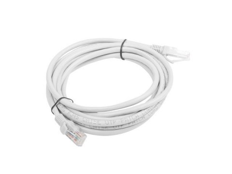 Patchcord UTP Lanberg PCU5-10CC-0300-S (RJ45 - RJ45 ; 3m; UTP; kat. 5e; kolor szary) Patchcord UTP Lanberg PCU5-10CC-0300-S (RJ45 - RJ45 ; 3m; UTP; kat. 5e; kolor szary)