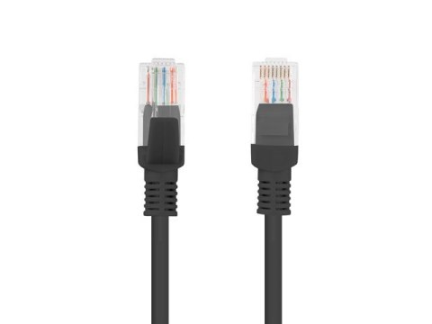 Patchcord UTP Lanberg PCU5-10CC-2000-BK (RJ45 - RJ45 ; 20m; UTP; kat. 5e; kolor czarny) Patchcord UTP Lanberg PCU5-10CC-2000-BK (RJ45 - RJ45 ; 20m; UTP; kat. 5e; kolor czarny)