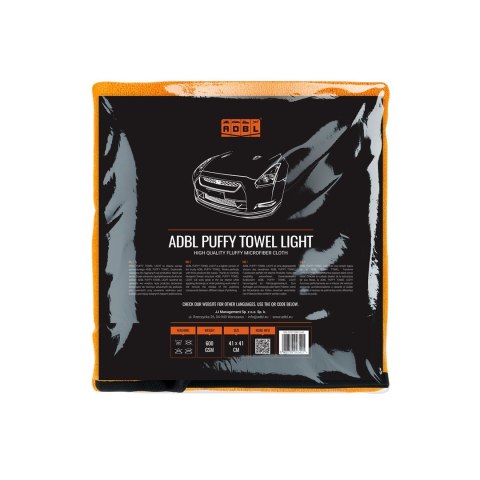 ADBL PUFFY TOWEL LIGHT - ręcznik do osuszania 41x41cm 600gsm ADBL PUFFY TOWEL LIGHT - ręcznik do osuszania 41x41cm 600gsm
