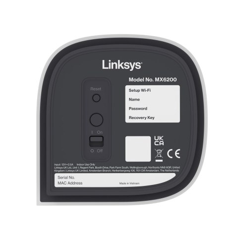 Router Linksys VELOP MX6200 AXE5400 3PK (MX6203-KE) Router Linksys VELOP MX6200 AXE5400 3PK (MX6203-KE)