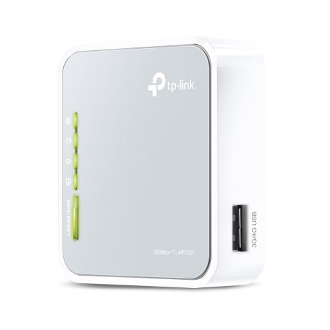 Router bezprzewodowy TP-LINK TL-MR3020/EU (3G/4G/LTE USB; 2,4 GHz) Router bezprzewodowy TP-LINK TL-MR3020/EU (3G/4G/LTE USB; 2,4 GHz)
