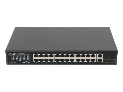 LANBERG SWITCH POE RACK 19" 24X 1GB POE+/2X GB/2X SFP 360W RSGE-24P-2GE-2S-360 LANBERG SWITCH POE RACK 19" 24X 1GB POE+/2X GB/2X SFP 360W RSGE-24P-2GE-2S-360