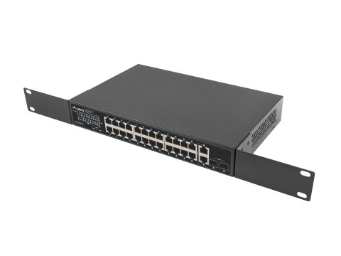 LANBERG SWITCH POE RACK 19" 24X 1GB POE+/2X GB/2X SFP 360W RSGE-24P-2GE-2S-360 LANBERG SWITCH POE RACK 19" 24X 1GB POE+/2X GB/2X SFP 360W RSGE-24P-2GE-2S-360