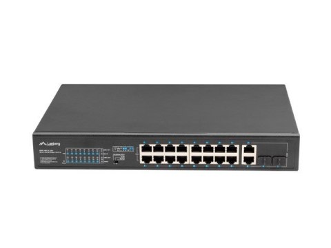 LANBERG SWITCH RACK 19" 16X 100MB POE+/2X COMBO GIGABIT 250W NIEZARZĄDZALNY RSFE-16P-2C-250 LANBERG SWITCH RACK 19" 16X 100MB POE+/2X COMBO GIGABIT 250W NIEZARZĄDZALNY RSFE-16P-2C-250