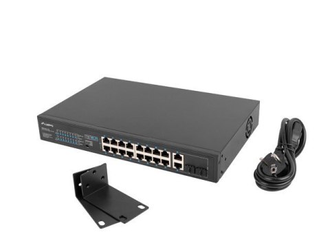 LANBERG SWITCH RACK 19" 16X 100MB POE+/2X COMBO GIGABIT 250W NIEZARZĄDZALNY RSFE-16P-2C-250 LANBERG SWITCH RACK 19" 16X 100MB POE+/2X COMBO GIGABIT 250W NIEZARZĄDZALNY RSFE-16P-2C-250