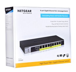 Netgear GS108PP-100EUS 8PT POE/POE+ GIGABIT UNMANAG