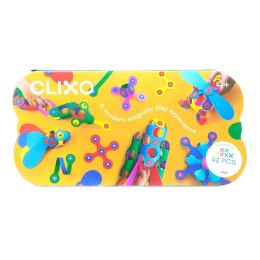 CLIXO klocki magnetyczne jak origami - Zestaw 42 elementów (wielokolorowy)