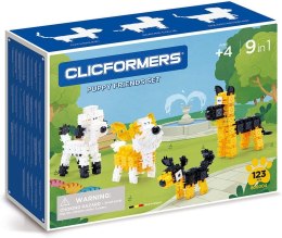 Klocki konstrukcyjne CLICFORMERS - Zestaw 123 el. - PSY (9 w 1): Border Collie, Buldog Francuski, Pudel, Owczarek niemiecki, Jam