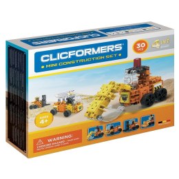 Klocki konstrukcyjne CLICFORMERS - Zestaw 30 el. - Maszyny Budowlane (4 w 1)