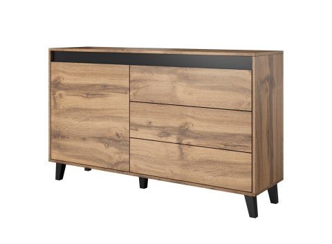 Komoda NORD 138cm dąb wotan/antracyt Komoda NORD 138cm dąb wotan/antracyt
