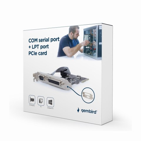 Kontroler GEMBIRD PEX-COMLPT-01 (COM (RS-232), Paralell (LPT)) Kontroler GEMBIRD PEX-COMLPT-01 (COM (RS-232), Paralell (LPT))