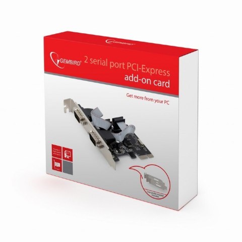Kontroler GEMBIRD SPC-22 (COM (RS-232), PCI-E) Kontroler GEMBIRD SPC-22 (COM (RS-232), PCI-E)