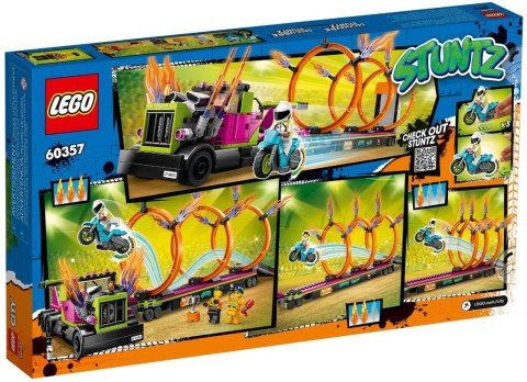 LEGO City Stuntz 60357 Wyzwanie kaskaderskie — ciężarówka i ogniste obręcze LEGO City Stuntz 60357 Wyzwanie kaskaderskie — ciężarówka i ogniste obręcze