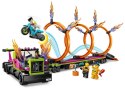 LEGO City Stuntz 60357 Wyzwanie kaskaderskie — ciężarówka i ogniste obręcze