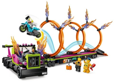 LEGO City Stuntz 60357 Wyzwanie kaskaderskie — ciężarówka i ogniste obręcze LEGO City Stuntz 60357 Wyzwanie kaskaderskie — ciężarówka i ogniste obręcze