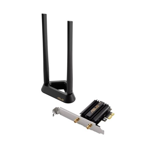 Karta sieciowa Asus PCE-AXE59BT PCI-E WiFi 6E (802.11ax), 6GHz, Bluetooth 5.2, WPA3, OFDMA, MU-MIMO Karta sieciowa Asus PCE-AXE59BT PCI-E WiFi 6E (802.11ax), 6GHz, Bluetooth 5.2, WPA3, OFDMA, MU-MIMO