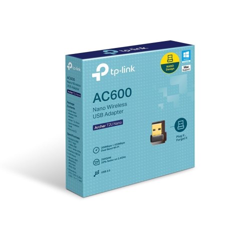 Karta sieciowa TP-LINK T2U Nano (USB 2.0) Karta sieciowa TP-LINK T2U Nano (USB 2.0)