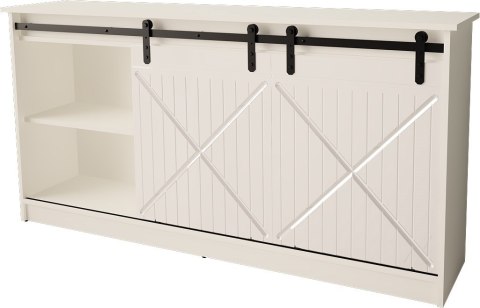 Komoda 160x80x35 GRANERO biały/biały połysk Komoda 160x80x35 GRANERO biały/biały połysk