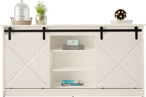 Komoda 160x80x35 GRANERO biały/biały połysk Komoda 160x80x35 GRANERO biały/biały połysk