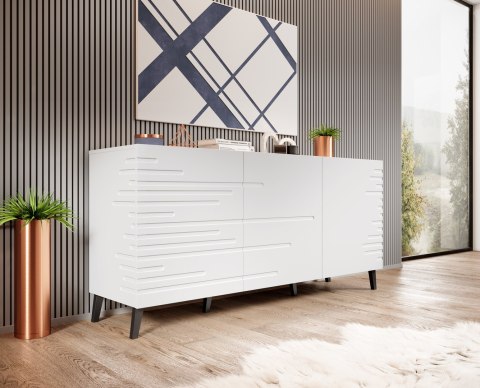 Komoda NOVA 155x40x72 biały mat Komoda NOVA 155x40x72 biały mat