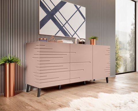 Komoda NOVA 155x40x72 róż mat Komoda NOVA 155x40x72 róż mat