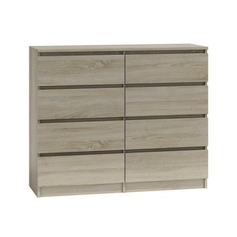 M8 MALWA KOMODA 120CM 8 SZUFLAD SONOMA M8 MALWA KOMODA 120CM 8 SZUFLAD SONOMA