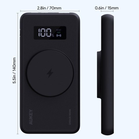 AUKEY POWER BANK PB-WL01I 10000MAH 22.5W MAGSAFE AUKEY POWER BANK PB-WL01I 10000MAH 22.5W MAGSAFE