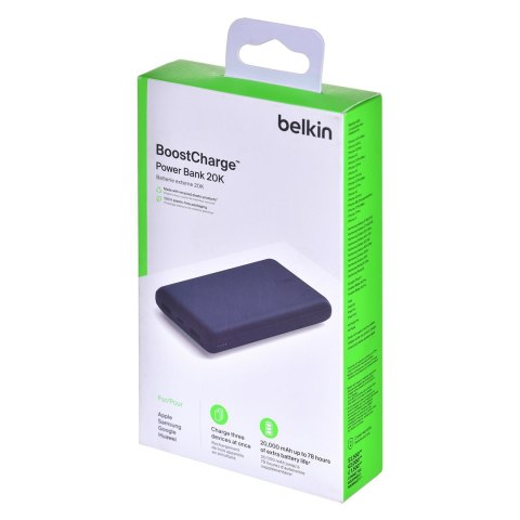 BELKIN POWERBANK 20000 MAH, USB-A C 15W, NIEBIESKI BELKIN POWERBANK 20000 MAH, USB-A C 15W, NIEBIESKI