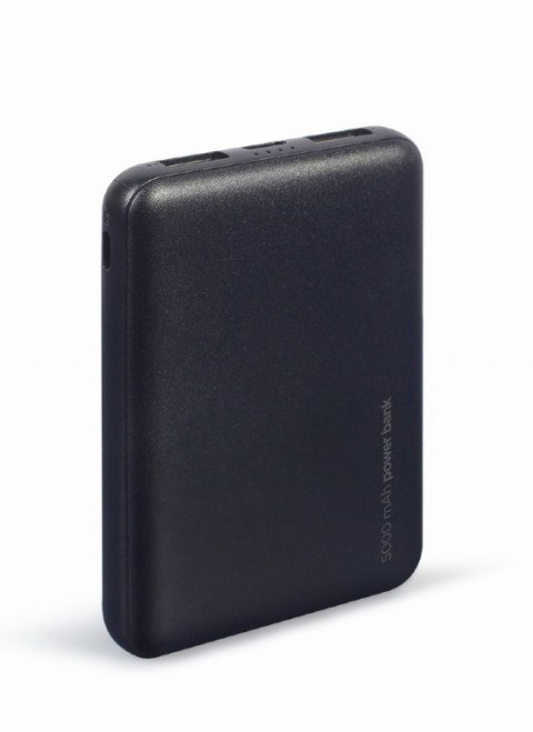 GEMBIRD POWERBANK 5000MAH 2X USB, CZARNY GEMBIRD POWERBANK 5000MAH 2X USB, CZARNY