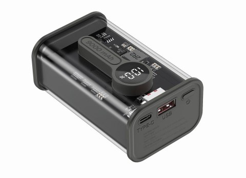 GEMBIRD POWERBANK 9000 MAH TRANSPARENTNY, SZYBKIE ŁADOWANIE QC3.0, 9000 MAH, CZARNY GEMBIRD POWERBANK 9000 MAH TRANSPARENTNY, SZYBKIE ŁADOWANIE QC3.0, 9000 MAH, CZARNY