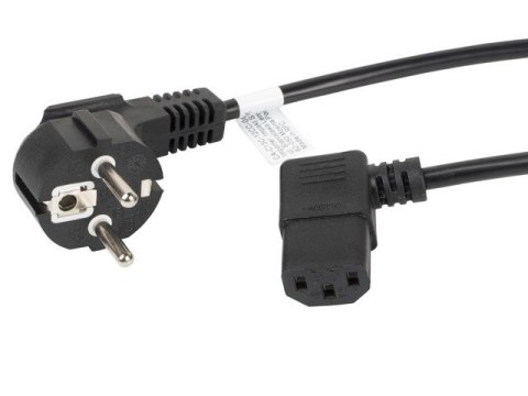Kabel Lanberg CA-C13C-12CC-0018-BK (C13 / IEC C13 / IEC 320 C13 F - Schuko M; 1,8m; kolor czarny) Kabel Lanberg CA-C13C-12CC-0018-BK (C13 / IEC C13 / IEC 320 C13 F - Schuko M; 1,8m; kolor czarny)