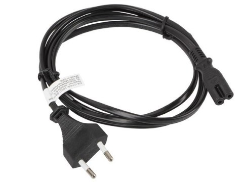 LANBERG KABEL ZASILAJĄCY EURO CEE 7/16 -> C7 1.8M (ÓSEMKA) LANBERG KABEL ZASILAJĄCY EURO CEE 7/16 -> C7 1.8M (ÓSEMKA)