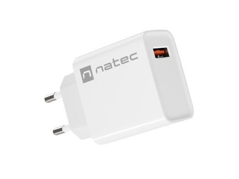 NATEC ŁADOWARKA SIECIOWA RIBERA USB-A 18W BIAŁA NUC-2057 NATEC ŁADOWARKA SIECIOWA RIBERA USB-A 18W BIAŁA NUC-2057