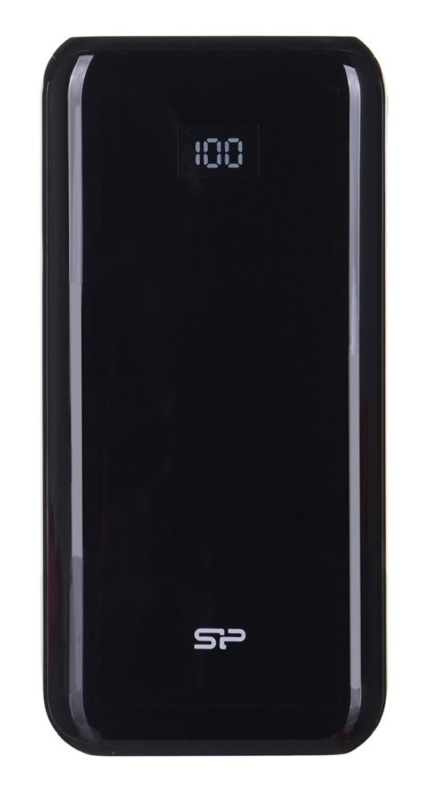 Powerbank Silicon Power QS28 20000mAh LCD QC3.0+PD 2x USB A, 1x mUSB + 1x USB C, czarny Powerbank Silicon Power QS28 20000mAh LCD QC3.0+PD 2x USB A, 1x mUSB + 1x USB C, czarny