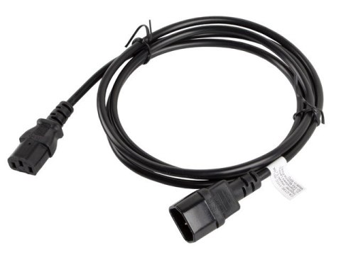 Przedłużacz Lanberg CA-C13E-11CC-0018-BK (C13 / IEC C13 / IEC 320 C13 M - C14 F; 1,8m; kolor czarny) Przedłużacz Lanberg CA-C13E-11CC-0018-BK (C13 / IEC C13 / IEC 320 C13 M - C14 F; 1,8m; kolor czarny)