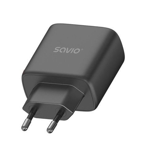 SAVIO ŁADOWARKA SIECIOWA 30W QUICK CHARGE, POWER DELIVERY 3.0 LA-06/B SAVIO ŁADOWARKA SIECIOWA 30W QUICK CHARGE, POWER DELIVERY 3.0 LA-06/B