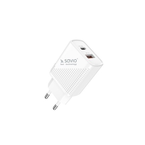 SAVIO ŁADOWARKA SIECIOWA USB QUICK CHARGE POWER DELIVERY 3.0 18W LA-04 SAVIO ŁADOWARKA SIECIOWA USB QUICK CHARGE POWER DELIVERY 3.0 18W LA-04
