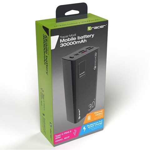 TRACER POWERBANK 30000MAH QC3.0 PD 20W SPC TRABAT47062 TRACER POWERBANK 30000MAH QC3.0 PD 20W SPC TRABAT47062